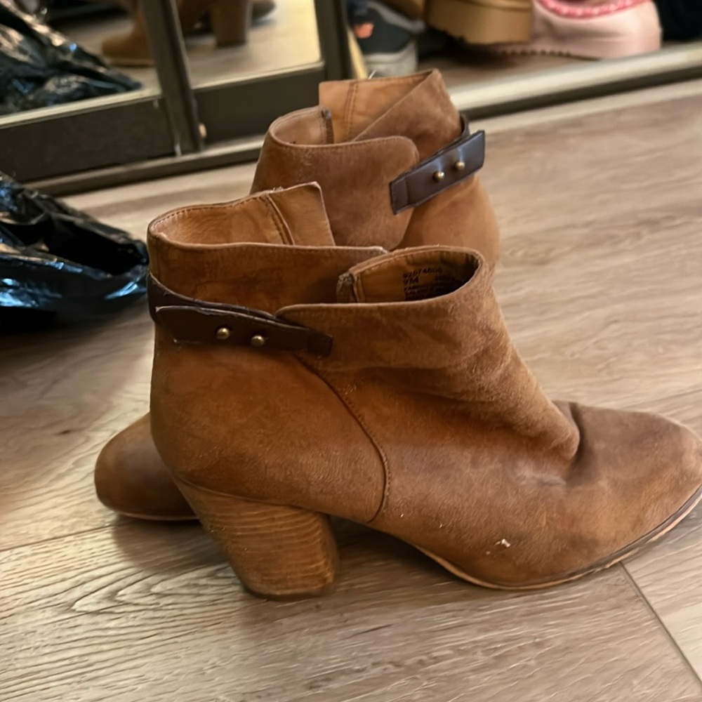 Brown booties